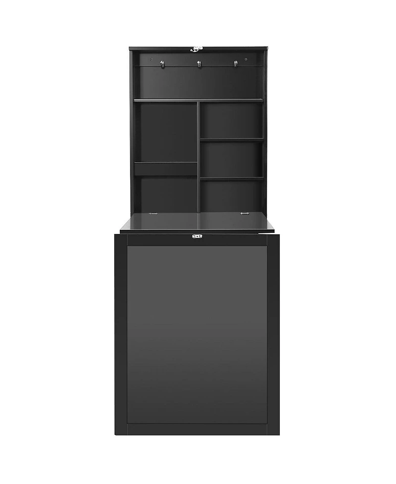 Slickblue Convertible Wall Mounted Table with A Chalkboard