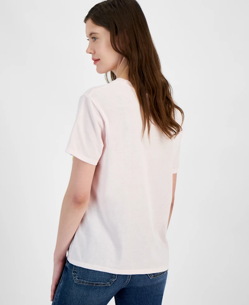 Love Tribe Juniors' Peanuts Graphic Snoopy T-Shirt