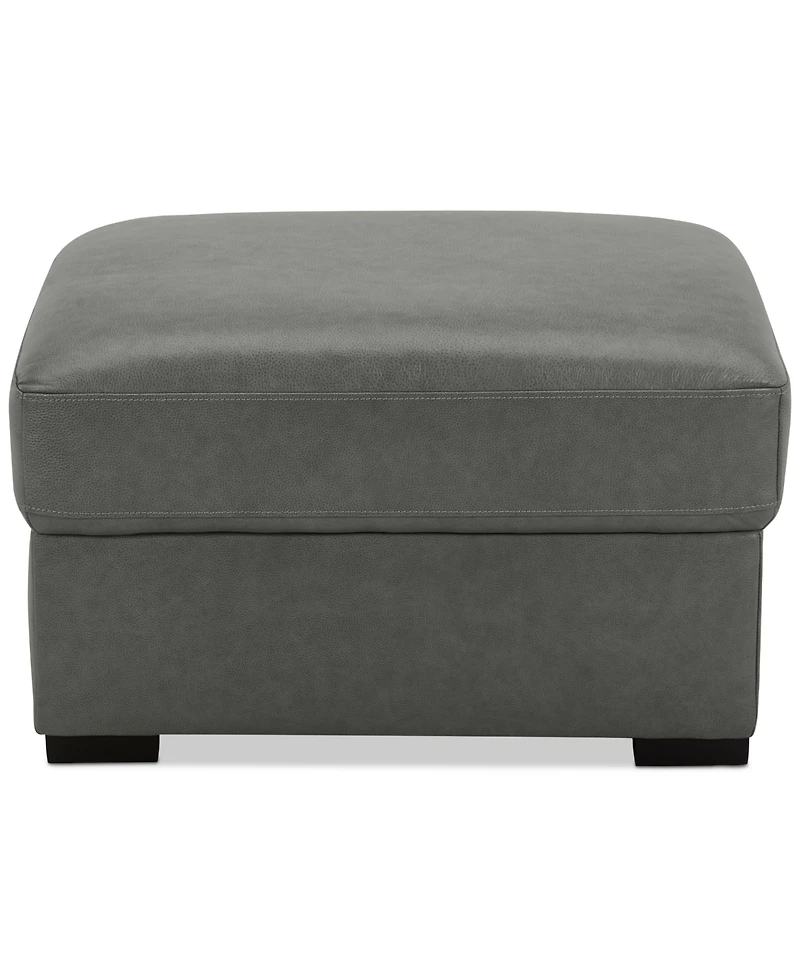 Radley 32" Leather Ottoman, Created for Macy's