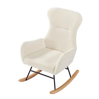 Streamdale Teddy Fabric Rocking Chair