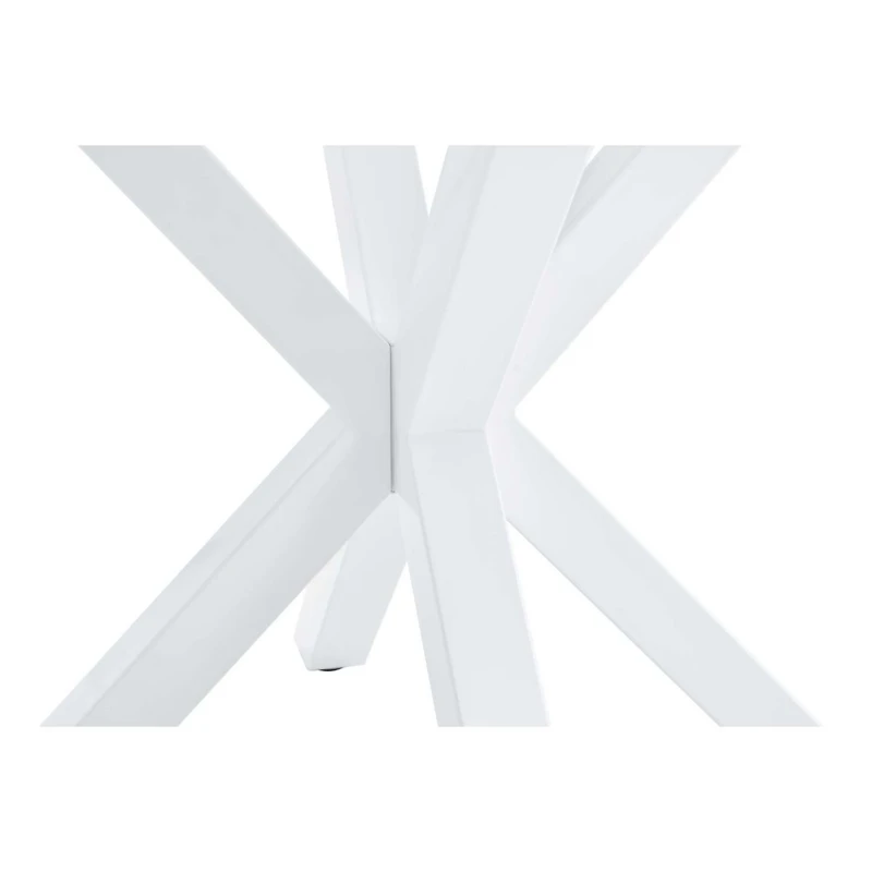 Streamdale Furniture Mid-Century Dining Table for 4-6 people with Round Mdf Top