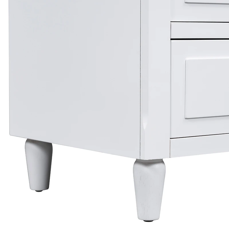 Streamdale 3-Drawer Nightstand Storage Wood Cabinet