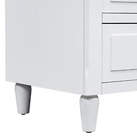 Streamdale 3-Drawer Nightstand Storage Wood Cabinet