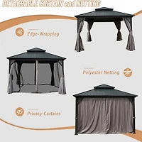 Streamdale 12' X 12' Hardtop Gazebo, Aluminum Metal Gazebo