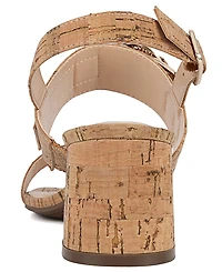 Jones New York Women's Yahssa Buckled Block Heel Dress Sandals