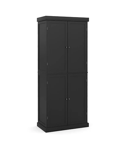Slickblue Buffet Cabinet with 6-Tier Shelves and 4 Doors