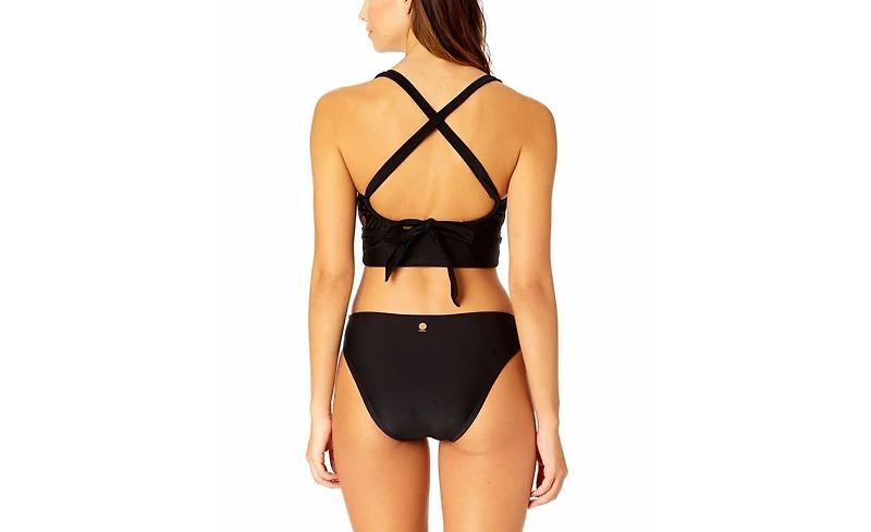Coppersuit Women's Solid Halter Banded Bra Swim Top