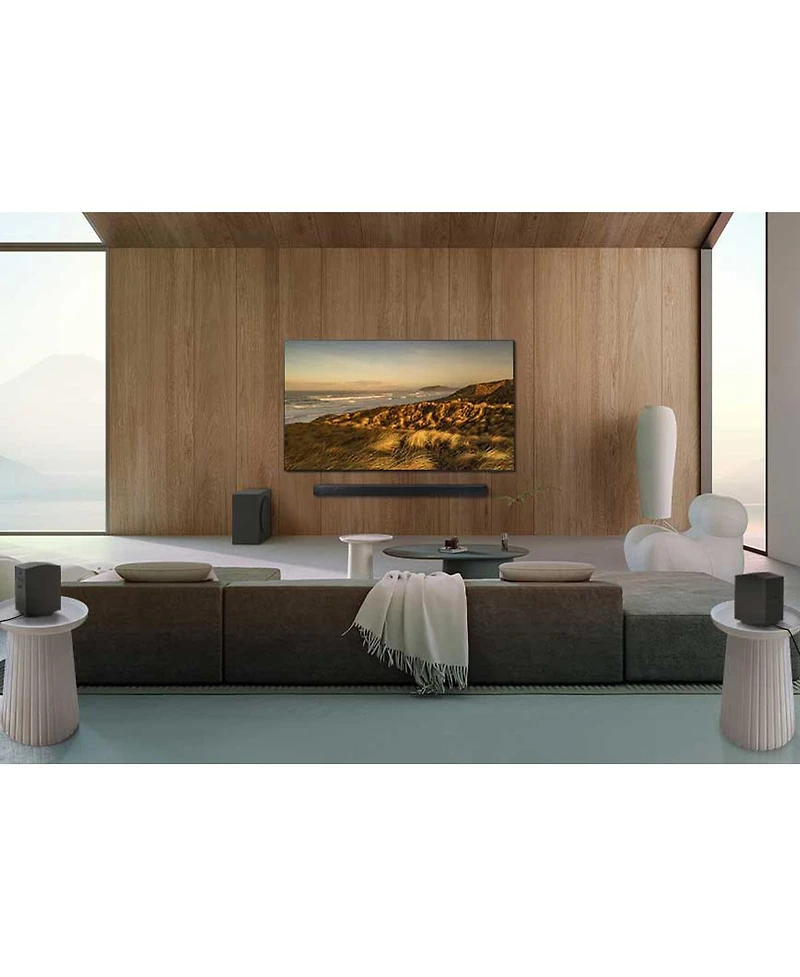 Samsung Hw-Q990D 11.1.4-Channel Wireless Dolby Atmos Soundbar with Wireless Surround Speakers & Subwoofer (Black)