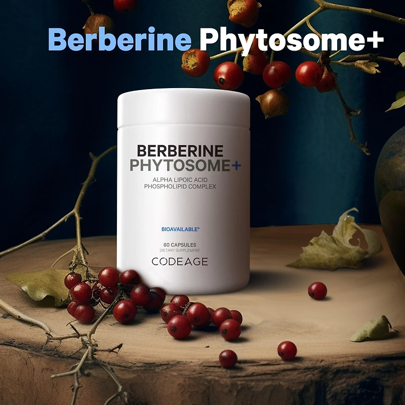 Codeage Berberine Phytosome Supplement - Berberine Hcl, Alpha Lipoic Acid, Phospholipid Complex - 2-Month Supply - Berberine Hcl
