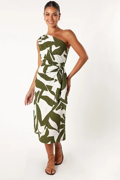 Petal and Pup Women's Zara One Shoulder Midi Dress