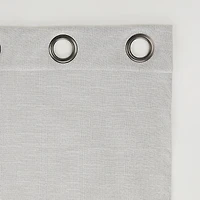 Cayden Grid Texture Draft Shield Fleece Insulated 100% Blackout Grommet Curtain Panel