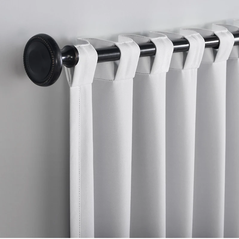 Amherst Velvet Noise Reducing Thermal Extreme 100% Blackout Back Tab Curtain Panel