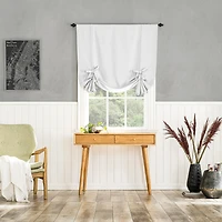 Preston Energy Saving Blackout Rod Pocket Window Tie-up Shade