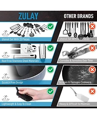23 Piece Nylon Kitchen Utensils Nylon & Stainless Steel Cooking Utensils Set