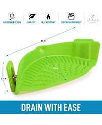 Silicone Pot Strainer - Adjustable Snap On For Most Pots & Pans