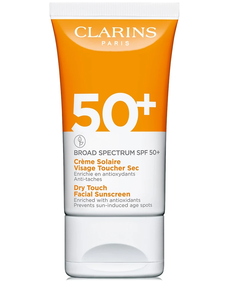Clarins Dry Touch Facial Sunscreen Broad Spectrum Spf 50+, 1.7 oz.