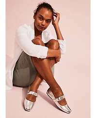 Dv Dolce Vita Women's Mellie Buckle Strap Mary Jane Flats