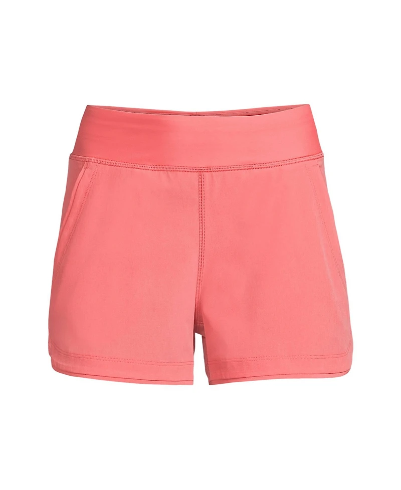 Lands' End Women's 3 Inch Quick Dry Swim Shorts with Panty