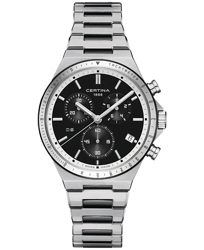 Certina Men's Swiss Chronograph Ds-7 Stainless Steel Bracelet Watch 41mm