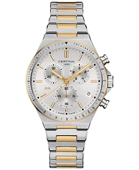Certina Men's Swiss Chronograph Ds-7 Two-Tone Stainless Steel Bracelet Watch 41mm