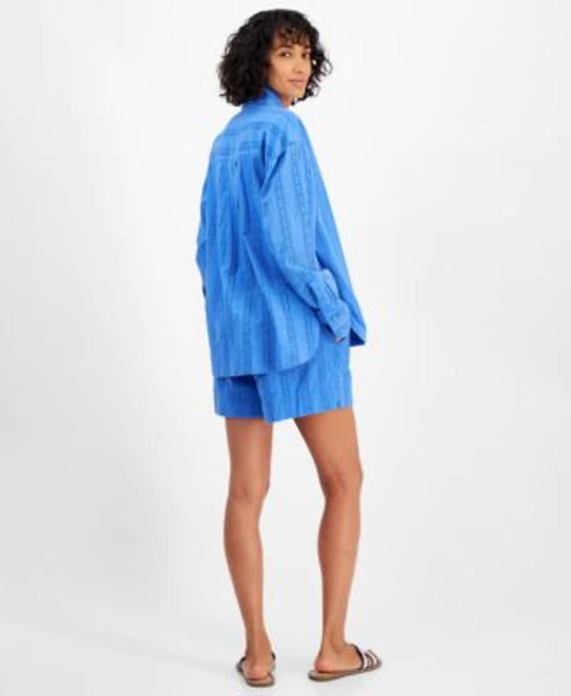 On 34th Womens Embroidered Shirt Shorts Created For Macys