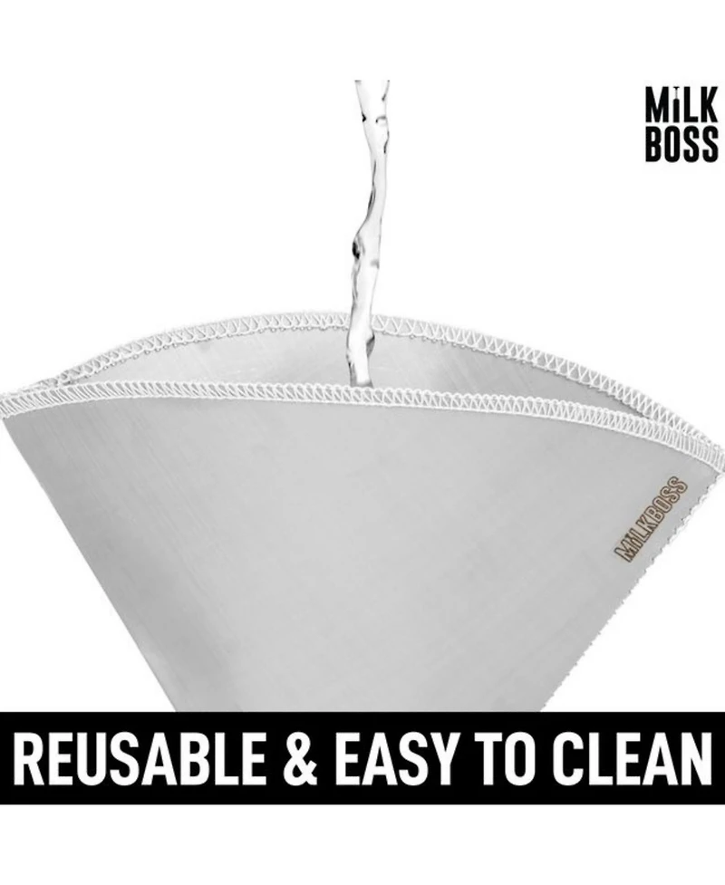 Milk Boss Pour Over Permanent Paperless Reusable Coffee Filter