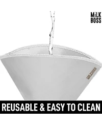 Milk Boss Pour Over Permanent Paperless Reusable Coffee Filter