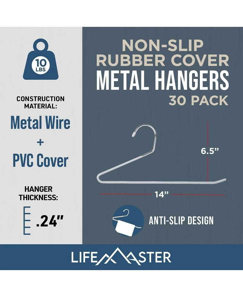 Lifemaster Metal Pants Hanger Set