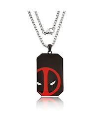 Marvel Deadpool Stainless Steel (316L) Pendant, 22'' Box Chain