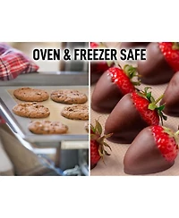 (2 Pack) Silicone Baking Mat Sheet Set - Reusable Baking Mat Nonstick