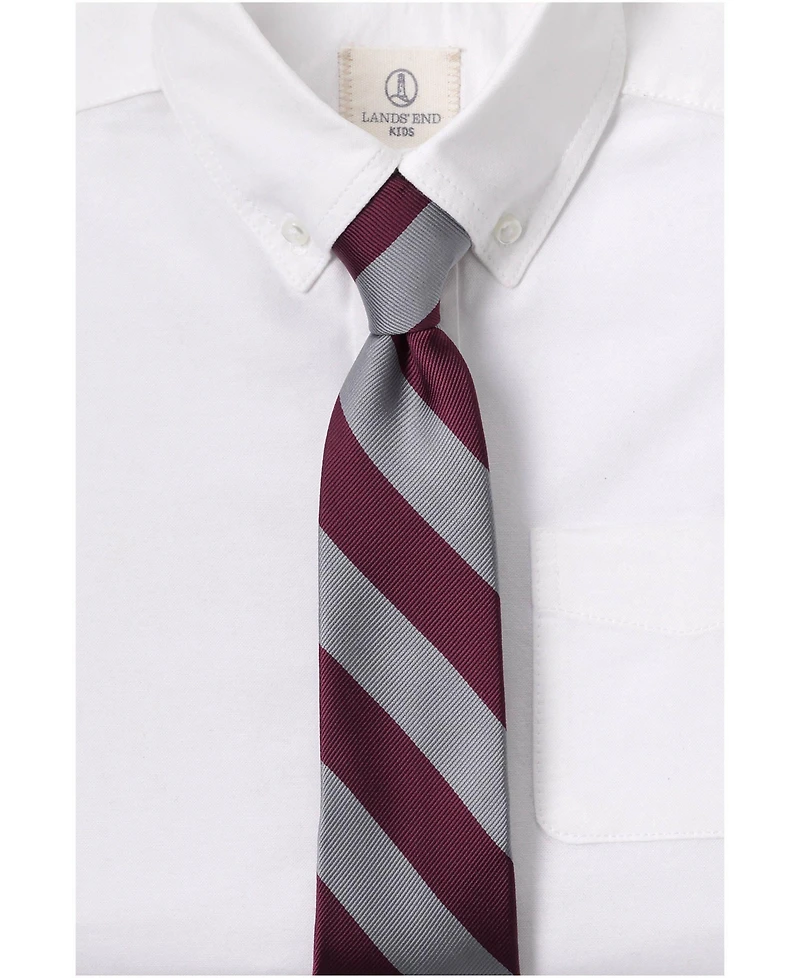 Lands' End School Uniform Kids Stripe To Be Tied Tie