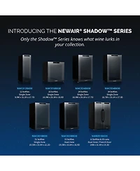 Newair Shadow Series Wine Cooler Refrigerator 16 Bottle, Freestanding Mirrored Wine Fridge with Double-Layer Tempered Glass Door & Compressor Cooling