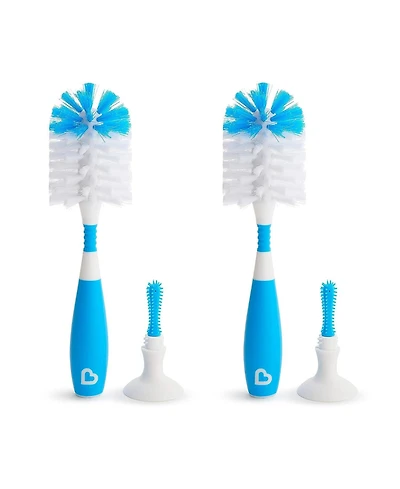 Munchkin Bristle Bottle Brush, Blue, 2 Pack