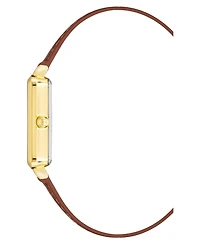 Anne Klein Women's Quartz Brown Leather Band Watch, 24mm