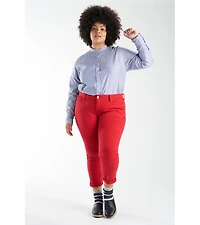 Slink Jeans Women's Color Boyfriend Pants