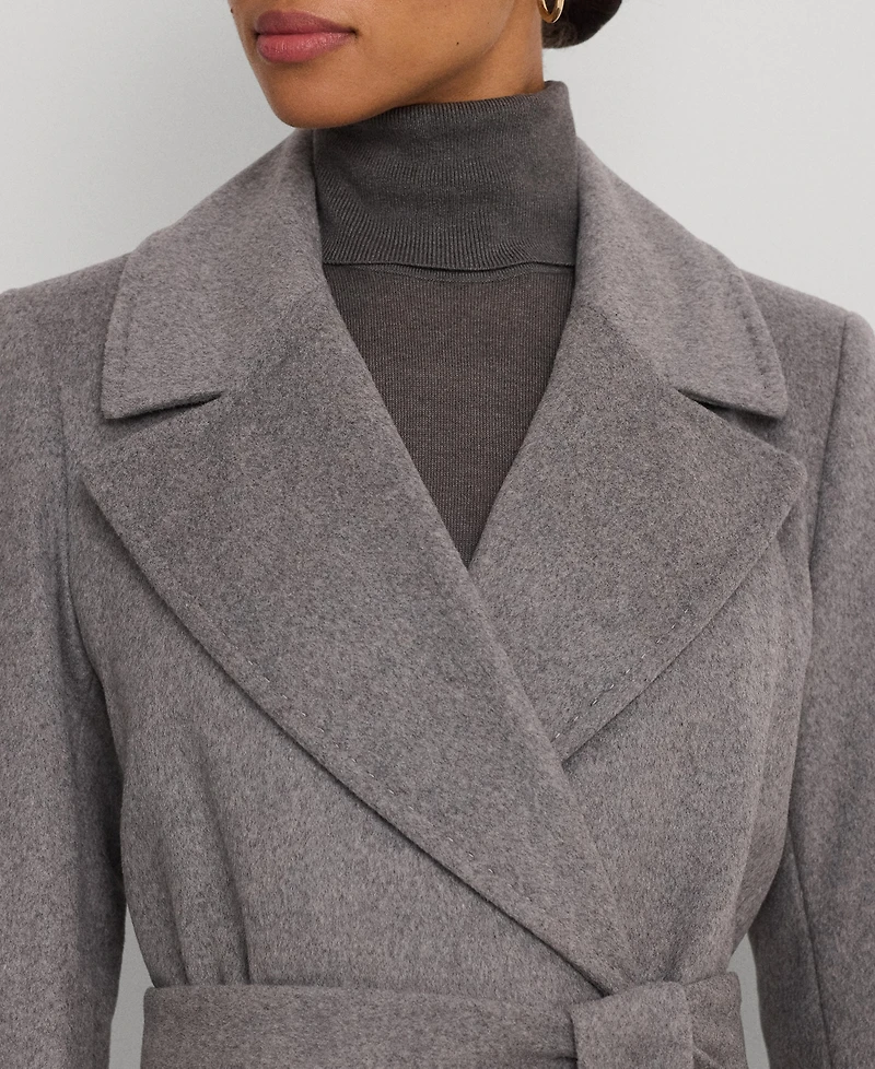 Lauren Ralph Lauren Women's Wool-Blend Belted Wrap Coat