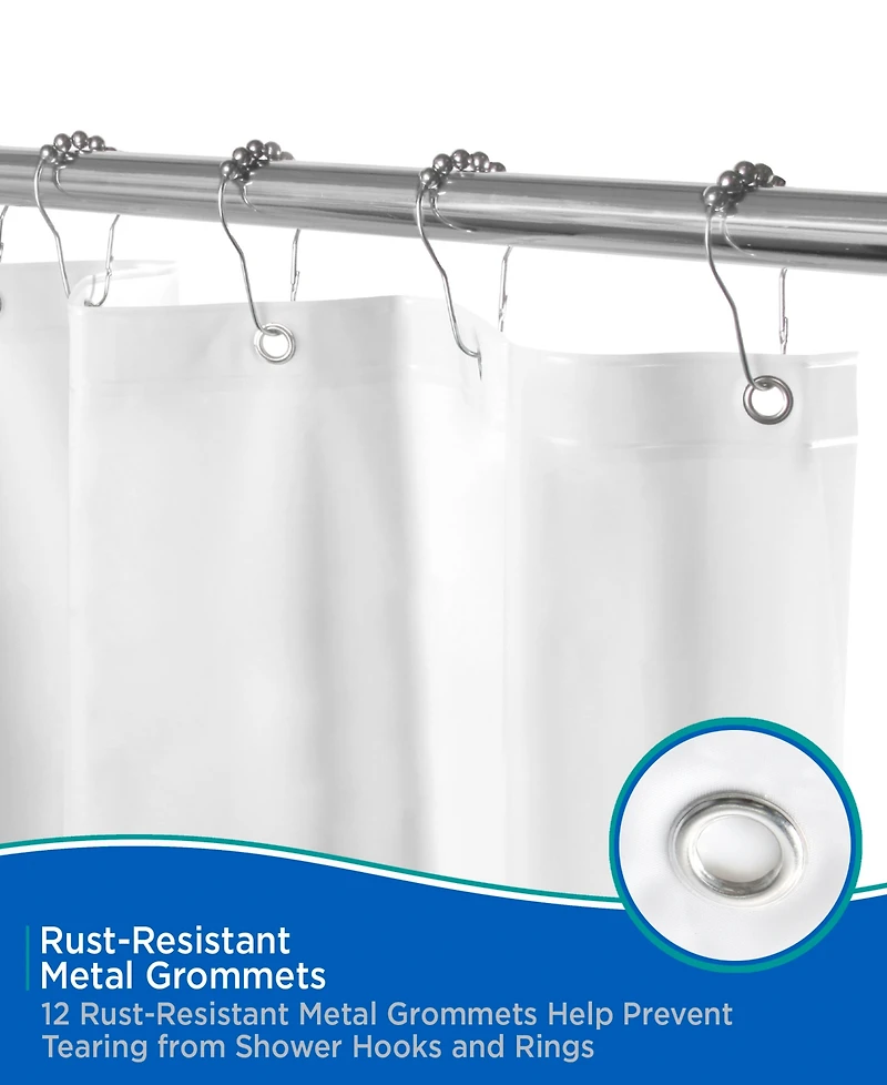 Kenney Medium Weight Peva Shower Curtain Liner