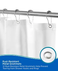 Kenney Medium Weight Peva Shower Curtain Liner
