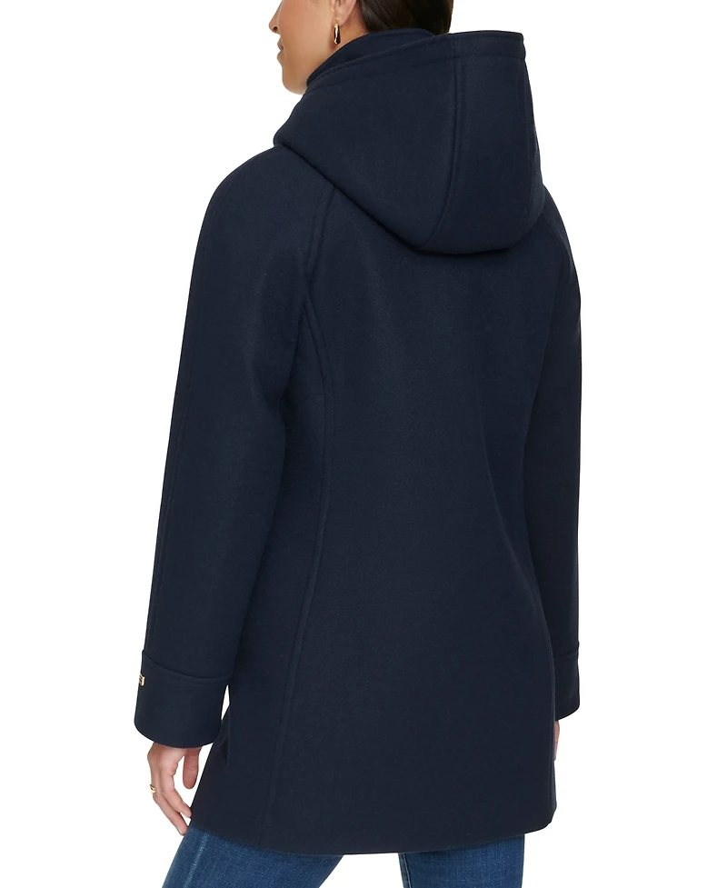 Tommy Hilfiger Women's Hooded Button-Front Coat, Created for Macy's