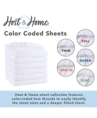 Host & Home Bulk Fitted Microfiber Sheets