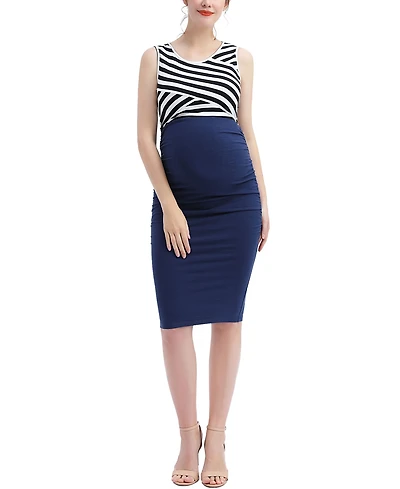 kimi + kai Maternity Margot Midi Dress
