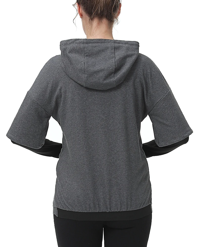 kimi + kai Maternity Nursing Active Hoodie Sweatshirt