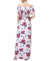 kimi + kai Maternity Floral Print Nursing Maxi Dress