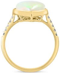 Effy Ethiopian Opal (1-3/8 ct. t.w.) & Diamond (1/8 ct. t.w.) Ring in 14k Gold