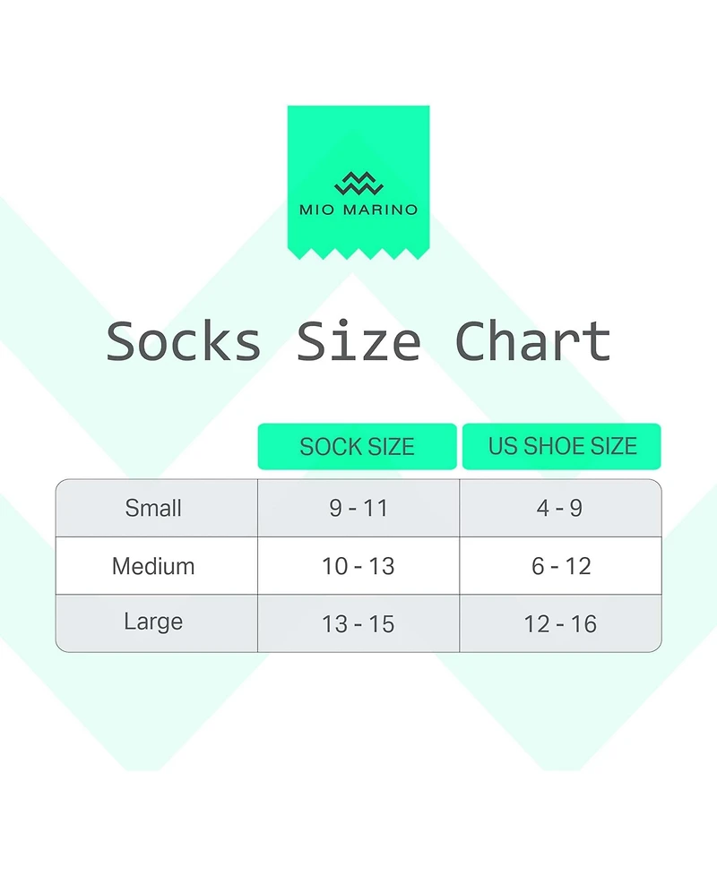 Mio Marino Men's Earthy Haze Dress Crew Socks 6 Pack