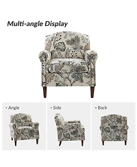 Gianluca Traditional Armchair with Nailhead Trims