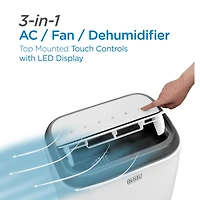 Black+Decker Portable Air Conditioner, 5,000 Btu Sacc/Cec (8,000 Btu Ashrae 128) for Rooms Up To 350 Sq. Ft.