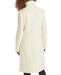 Karl Lagerfeld Paris Women's Zip-Front Boucle Coat, Created for Macy's