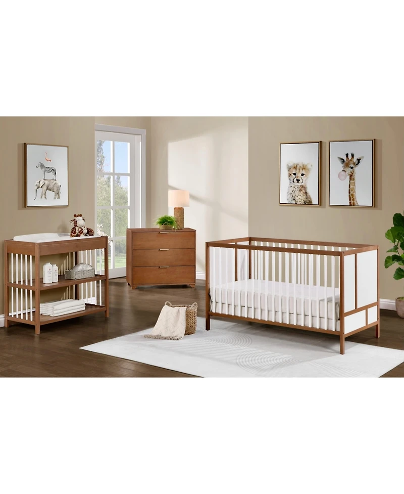 Suite Bebe Pixie Changing Table in Walnut/White