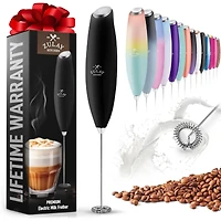 Powerful Handheld Milk Frother for Coffee with Upgraded Titanium Motor